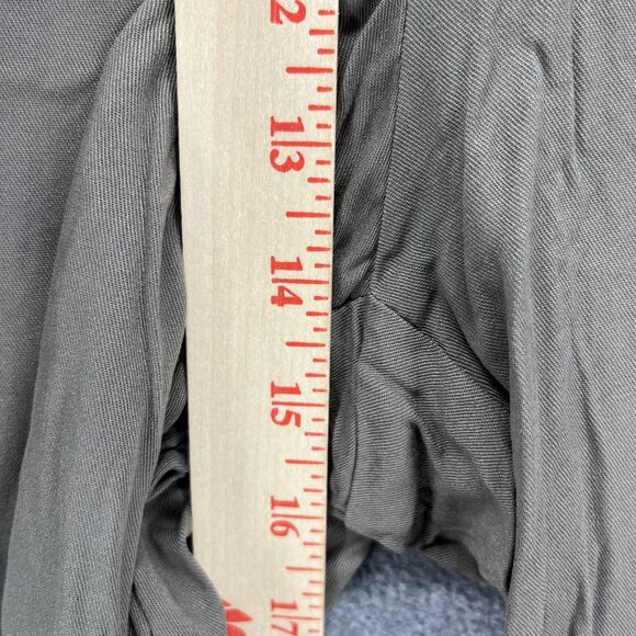 BLOOMCHIC Pants plus 2X 18 20 Green knotted split hem solid pockets pull on - Picture 9 of 16